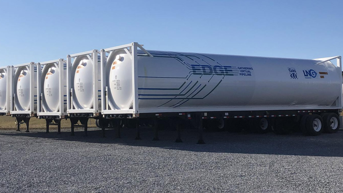 Our LNG Virtual Pipeline is trucking stranded gas from orphan wells